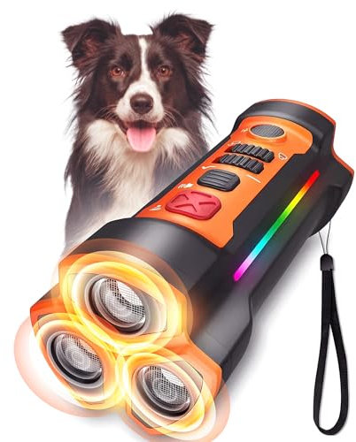 Anti Aboiement Chien Ultrason | Solution Dressage sans Collier electrique | Boitier Portatif sans Douleur | Dispositif Ultrasons sans Sifflet pour Dressage Petit Grand Chiens Repulsif Chat (ULTRASON)