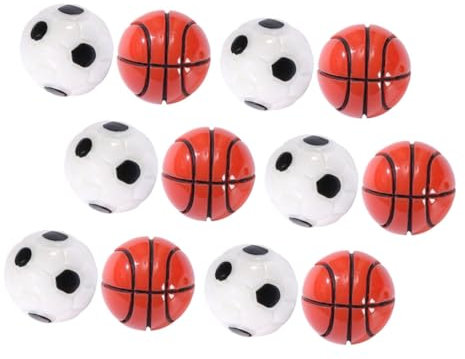 Abaodam 12 Stücke Miniatur Fußball Basketball Bonsai Layout Ornamente Vielseitig Fee Bereich Zubehör