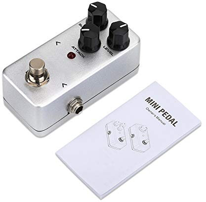 Guitar Compressor Effect Pedal, Adjustable Range Compressor Pedal Sustainer Mini Effect Pedal for Electric Guitar Accessories