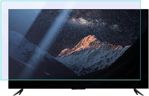 XDRGOOIUY Proteggi Schermo TV antiriflesso da 55 Pollici Filtro Anti-Luce Blu per la Protezione degli Occhi, Pellicola Proteggi Schermo Ultra Trasparente per TV Senza Montatura da 50-75 Pollici
