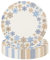 50 platos de papel de copo de nieve – Elegante vajilla desechable para feliz Año Nuevo, cumpleaños, graduación, boda, baby shower (9 pulgadas)