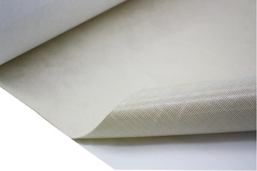 Selbstklebende Mikrofaserstoff Wildlederoptik Autofolie Velvet Folie (Beige, 50x140cm)