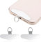 HJZHII 2 Stück Edelstahl Handykette Universalpads,Handykette Universal Tether Tabs,Handy Kette Halterung Lanyard Patch Diebstahlschutz Handyband Pads für Meisten Phones Anti Verlust Ultradünnem