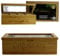 Edel Living Premium Teebox Holz mit 8 Fächern, Acrylglasfenster, Kräutergravur & Magnetverschluss - vielseitig verwendbar für teeboxen für teebeutel, Kaffeekapseln & mehr (Transparentem Schwarzem)