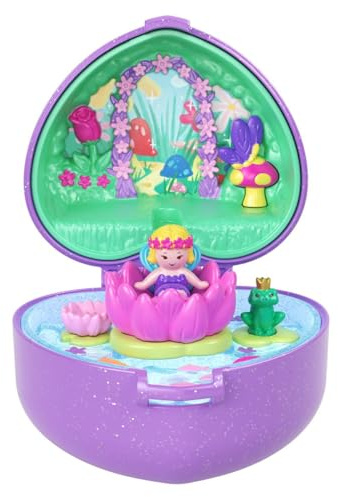 Polly Pocket Keepsake Collection Heritage Edition Fairy Meadow Ring und Etui Spielset