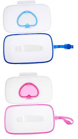 QUMIIRITY 2stücke Feuchttücherbox Tragbar Für Hängefunktion Für Kinderwagen Aus Pp-Material