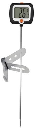 Digital Candy Thermometer,180° Rotating LCD Display Instant Read Meat Thermometer with 10 Probe and Pot Clip for Candles,Liquids,Cooking, Grilling BBQ