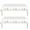 2Pcs 137*274cm Sage Green Birthday Tablecloth Decorations for Spring Sage Flowers Table Cloth Plastic Floral Disposable Table Cover for Wedding, Afternoon Tea, Baby Shower Party Table Decor