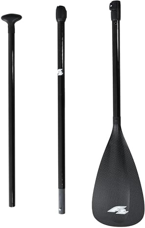 F2 SUP Carbon Paddel Touring 3-teilig 170-217cm Schwarz