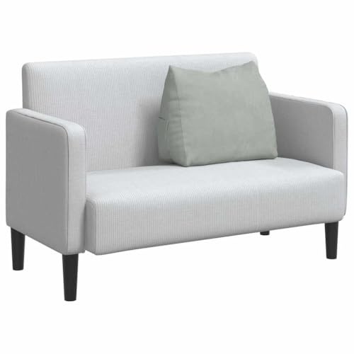 vidaXL Rückenkissen Hellgrau 60 x 20 x 50 cm Cordstoff