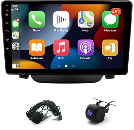 9 Inch Android 15 Car Stereo Radio for Hyundai I30 GD 2012-2017 Head Unit GPS Navigation Touchscreen 2 DIN Car Radio Upgrade Wireless Carplay Android Auto Bluetooth FM/RDS Backup Camera 4+64G