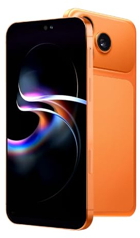 Fine Life Pro Android-Telefon, 6.6-Zoll-Bildschirm, 4G-LTE Smartphone, Dual-Kameras, 3GB RAM, 16GROM, erweiterbar 256GB, Dual-SIM-Karten, geeignet für Anfänger (97orange)