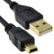 Plaqués Or 24AWG USB 2,0 Hi-Speed A vers Mini-B 5 Broches câble Alimentation & Données Cordon 2 m [2 mètre/2m]