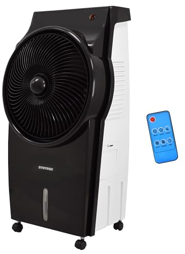 Syntrox Germany 4 in 1 Luftkühler Luftbefeuchter Lufterfrischer und Ventilator AC-95W-B 8L Blowy Remote