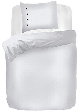 Kayori Bettwäsche Bio-Baumwollsatin Größe 135x200cm - 80x80cm Farbe Weiss