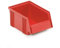 Treston 1015-5 Sichtlagerkästen stapelbar für Industrie Lagersystem, 60 Stück rot 105 x 165 x 75 mm