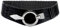Glamexx24 Elastischer Damen Taillengürtel gürtel 6cm breiter Hüftgürtel mit silberner Ring (Schlange schwarz, Taillenweite 75cm-110cm)