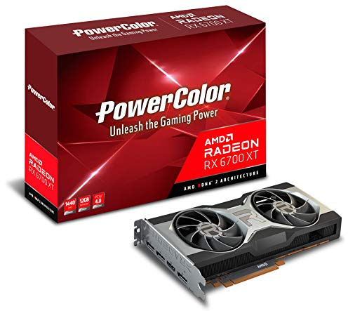 PowerColor AMD Radeon RX 6700 XT Gaming Grafikkarte mit 12GB GDDR6 Speicher, Powered by AMD RDNA 2, Raytracing, PCI Express 4.0, HDMI 2.1, AMD Infinity Cache