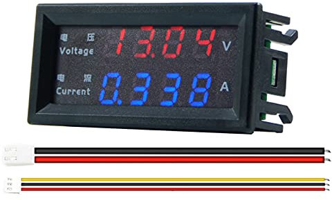 GUMEI Alta precisione DC 100V 200V 10A Voltmetro Amperometro Indicatore Digitale da Pannello