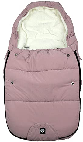 Dooky Fußsack, für Kinderwagen, Autositz oder Buggy (universalpassend, wasser- & windabweisend, Doppelreißverschluss, 3- und 5-Punkt-Gurte, Größe: 0-9 Monate (70x40x8cm)), Pink Sapphire