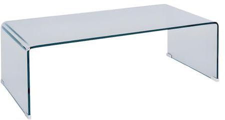 Mesa Baja Alonzo – Cristal Templado Curvo – Venta única