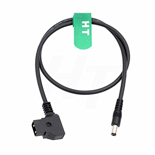 High Flex Camera Monitor D-tap P-tap to DC Barrel 5.5 * 2.5mm Power Cable for Blackmagic BMCC Video Assist, FeelWorld F7 Pro, Atomos SHOGUN NINJA Inferno 1M