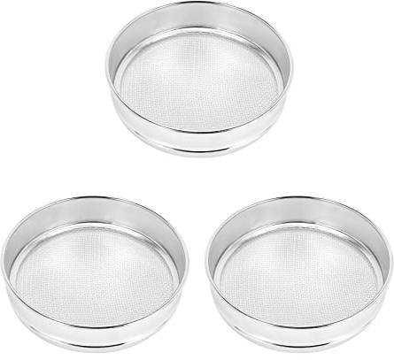 3 setacci da giardino per uso intensivo strumento di giardinaggio per vassoio di semi di compost un setaccio-10 (2 mm)