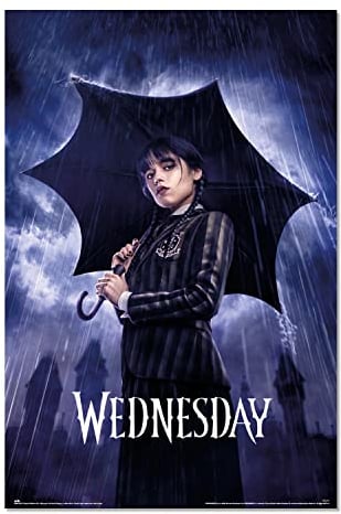 Grupo Erik Wednesday Umbrella Poster - 35,8 x 24,2 Zoll / 91 x 61,5 cm - Versand gerollt - Coole Poster - Kunstposter - Poster & Drucke - Wandposter