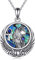 YFN Bastet Göttin Halskette Sterling Silber Ägyptische Katze Anhänger Kette Abalone Schale Ägypten Schmuck Geschenke für Damen Mädchen