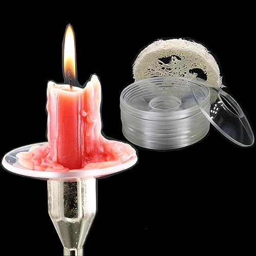 LYFOOHEART Lot de 10 attrape-gouttes en verre trempé avec luffa de nettoyage