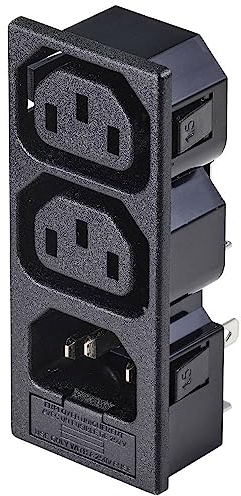 TRU COMPONENTS TC-10475852 Kaltgeräte-Steckverbinder Buchse, Einbau vertikal, Stecker, Einbau verti
