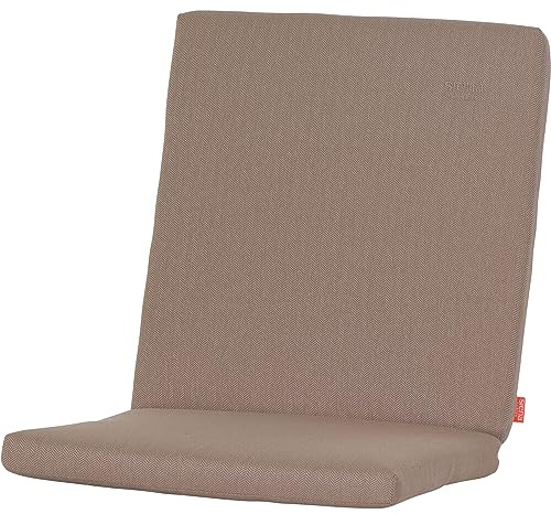 Generisch Siena Garden Aster Sesselauflage 100cm Dessin Fish Bone braun, 100% recyceltes Polyester