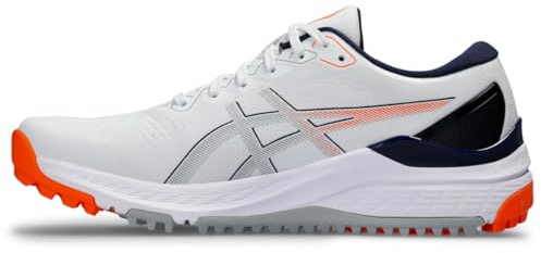 ASICS Herren Gel-Kayano ACE 2 Golfschuh, Weiß/Shocking Orange, 42.5 EU