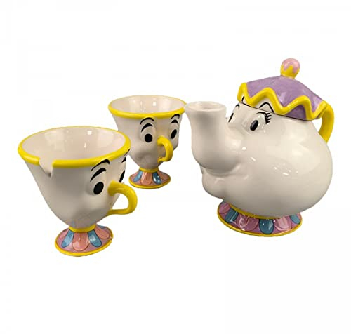 ARKEM ThéIèRe Cartoon Mrs. Archie Mug, ThéIèRe PersonnaliséE La Belle Et La BêTe, Set De Mugs IrréGuliers en Plaqué Or, Mugs en CéRamique Cuits à Haute TempéRature.