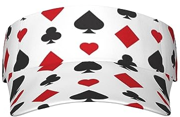 Visor Cap Sonnenhut Casino-Spielkarte Casino-Spielkarte