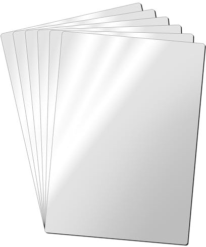 LLPT Magnetisches Bedruckbares Papier | 6 Stück | Glänzend Magnetpapier Tintenstrahldrucker Kühlschrankmagnetfolie | für Fotos DIY-Bastelschilder (MSP598306LM) | 15CM x 21CM