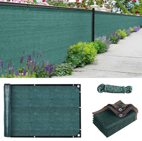 TUAKIMCE Filet d'ombrage pour jardin - 2 x 5 m - En polyéthylène haute densité - Résistant aux UV et à la déchirure - Avec câble et ficelle - 2 x 5 m
