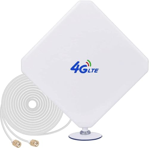 NETVIP Antenne SMA 4G LTE haute performance 35 dBi réseau Ethernet Amplificateur omnidirectionnel Amplificateur de signal pour Huawei B593/B880/E5172/B890 et