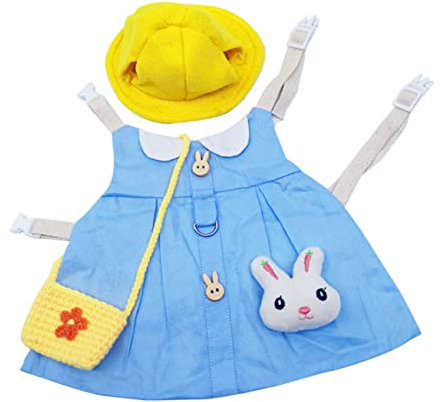 Supvox 1satz Niedlichen Tierkostümen Für Haustiere Festliche Hase Kleidung Mit Geschirr Und Hut Vielseitig Für Partys Und Tägliche Zufälliger Stil Für Kleine Haustiere