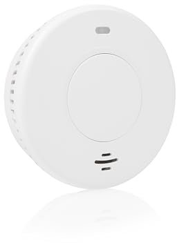 Detector de Humos Smartwares - Etiqueta Q - Batería sellada 10 años - Sensor óptico - Indicadores Luminosos - Botón de Prueba - Función silenciosa - FSM-12001