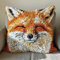 kitphoenix Knüpfen Set Erwachsene Kissen Fuchs 3D Handgemachte Geschenke Knüpfteppich für Kinder und Erwachsene Knüpfset 43cm X 43cm