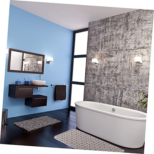 KONTONTY Tapis De Bain Antidérapant PVC Lavable Matelas De Bain Massant pour Foncé
