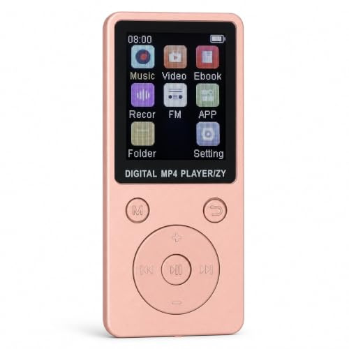 32 GB MP3-Player mit Bluetooth 5.0, Tragbarer Musik-Player mit 1,8-Zoll-Farbbildschirm, Erstklassiges Audioerlebnis für Musikliebhaber, Unterstützt die Erweiterung auf Bis zu 128
