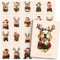 beriluDesign Weihnachtskarten Set (20 Stück) Postkarten - niedliche Tiere - Weihnachtspostkarten für Weihnachten, Grußkarten, Geschenkkarten