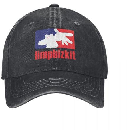 Logo Limp The Bizkit Band Unisex Style Baseball Cap Rap Rock Distressed Washed Caps Hut Casual Outdoor Aktivitäten Sun Cap Baumwolle, für alle Jahreszeiten