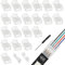 EPLZON 4 Polig 10mm LED Streifen Verbinder LED lötfrei Streifenverbinder 4Pin Verbindungskabel Verbinder für SMD 5050/3528 LED Streifen mit Schraubendreher(20Stück)