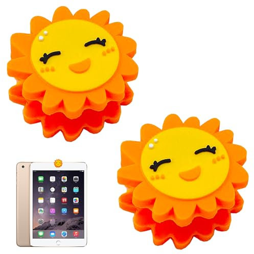 Niuhong 2 pcs Lustige Webcam Abdeckung Kreativität Cartoon Webcam-Abdeckungen Niedlicher Dünner Cover Schutz Klein Ohne Rückstände Für Laptop PC iPad Computer MacBook iMac (Sonnenblume)