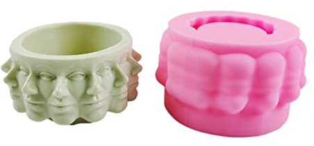 Concrete Silicone Mold Multi-Faceted Succulent Planter Mold Flower Pot Home Decor Cactus Indoor Pot Making Tool