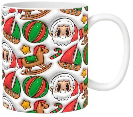 Hermosas tazas de Navidad – Tazas de cerámica para, chocolate caliente y