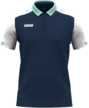 JAKO Polo Infantil Dynamic, Azul Marino/Blanco/Menta, 140
